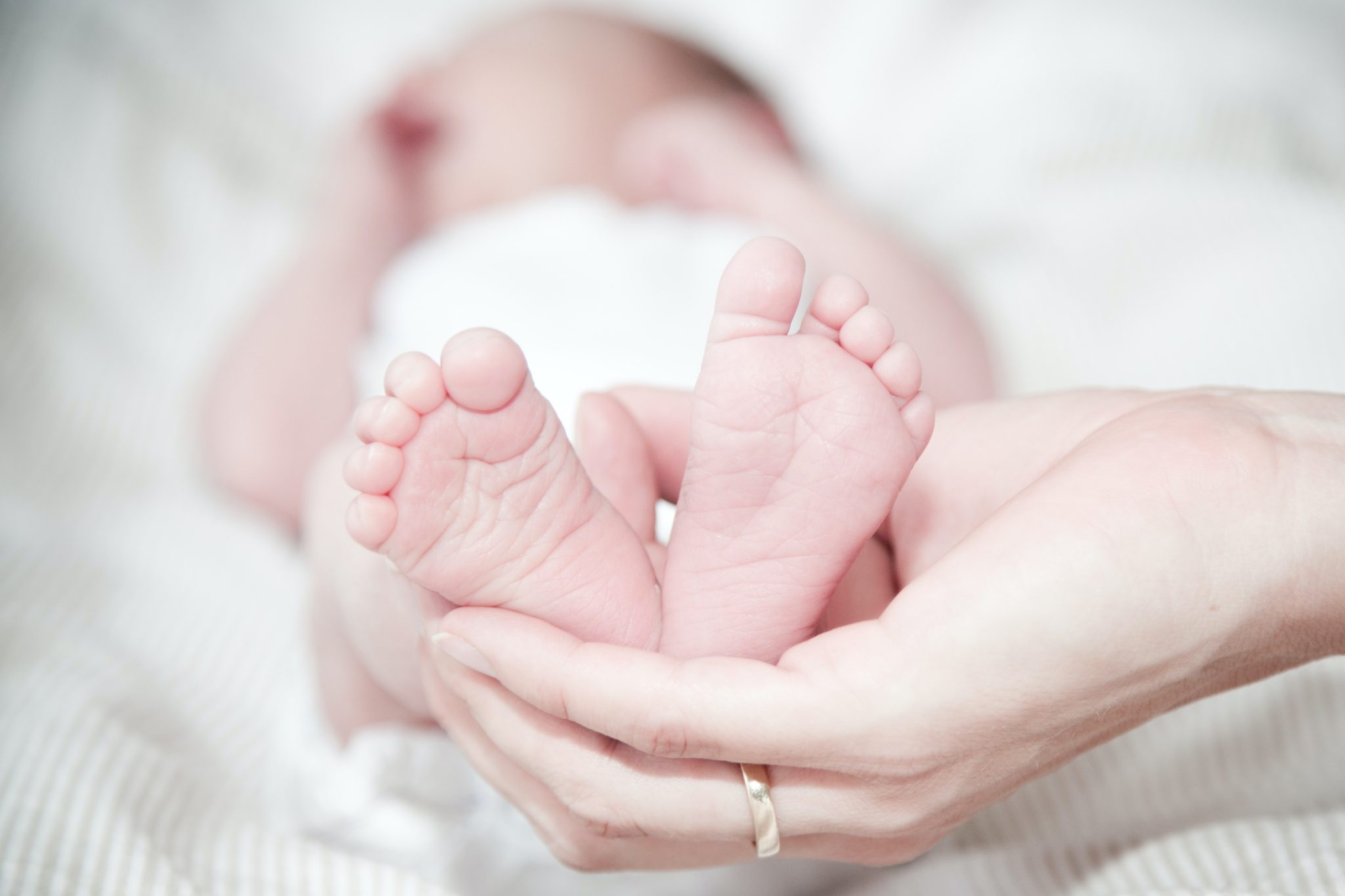Baby born after a positive birth experience